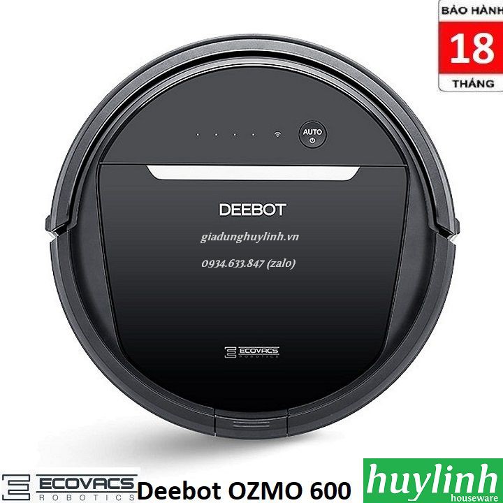 Freeship Robot hút bụi lau nhà Ecovacs Deebot OZMO 600 - Chính hãng