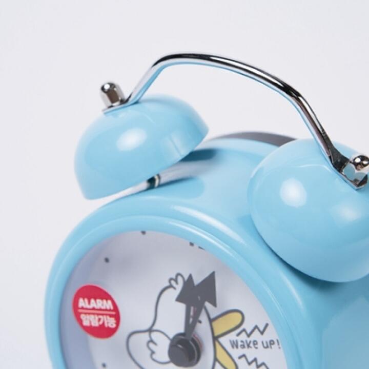 Đồng Hồ Báo Thức ARTBOX Hàn Quốc Để Bàn Màu Bạc Hà Họa Tiết Nhân Vật Mali