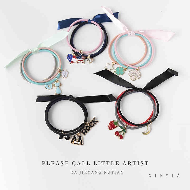 Dây buộc tóc 3 lớp co giãn sành điệu dành cho nữ