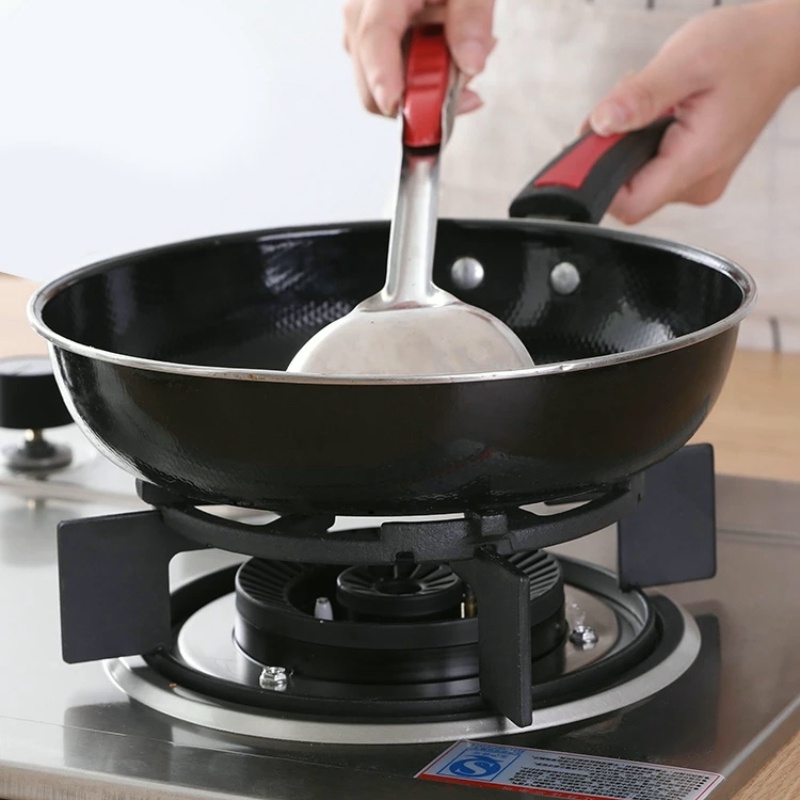 1 Giá Đỡ Nồi / Chảo Chống Trượt Thông Dụng Cho Wok Cooktop Range Pan