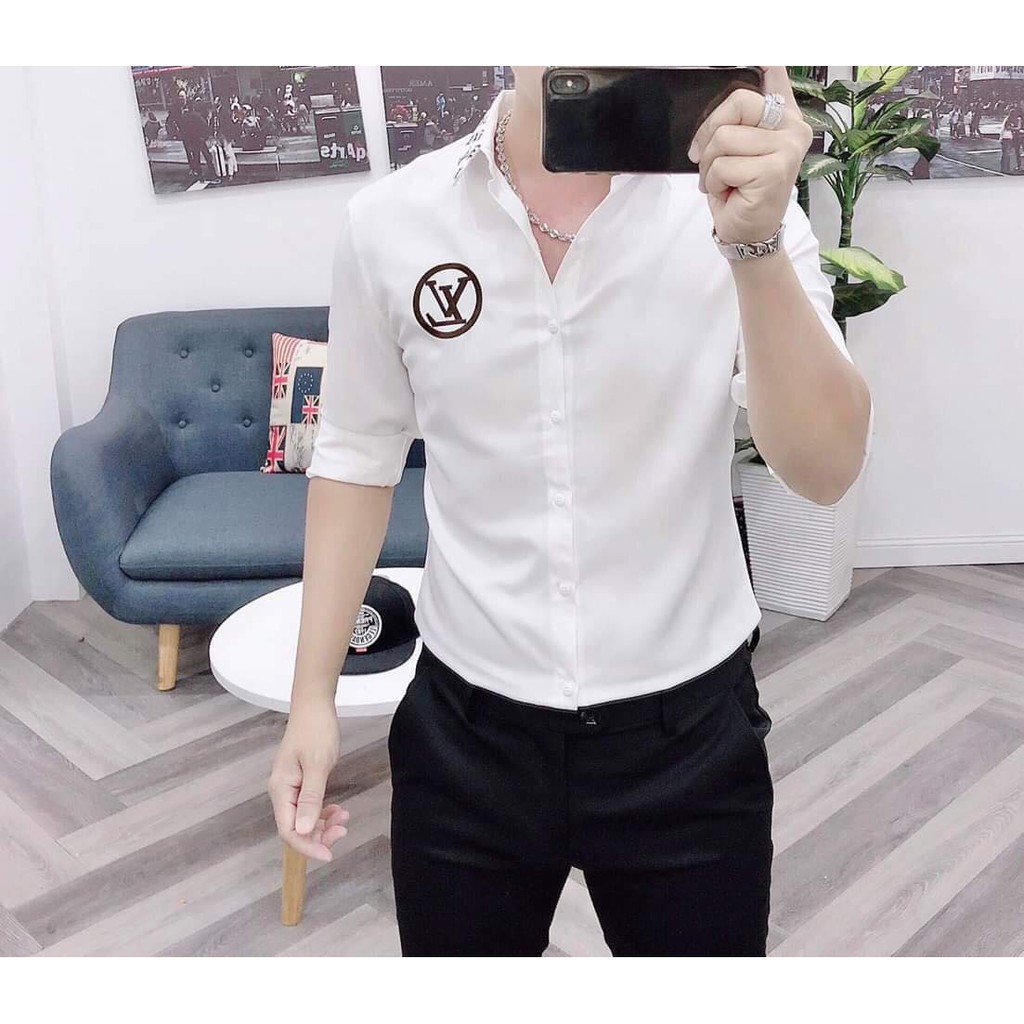 Áo sơ mi nam DIORRR dài tay vải lụa mịn chống nhăn đẹp kiểu dáng hàn quốc mẫu mới nhất cao cấp | BigBuy360 - bigbuy360.vn