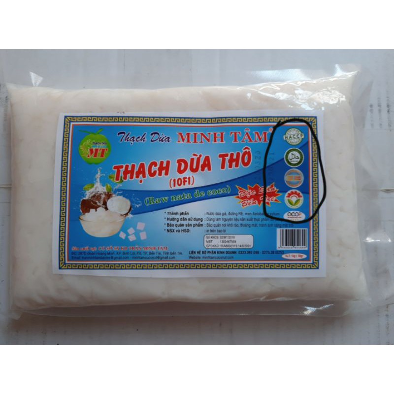 500g thạch dừa thô tặng hương