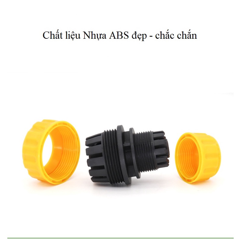 Khớp nối ống lionking, khớp nối nhanh một đầu ống nước phi 21 và một đầu ống nước phi 16 chất liệu abs chắc chắn kc105a