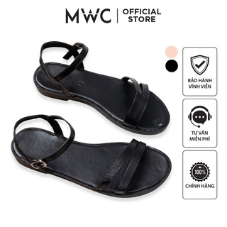 Giày MWC 2866 - Giày Sandal Đế Bệt, Giày Sandal Quai Ngang Mảnh Đế Bệt Thời Trang