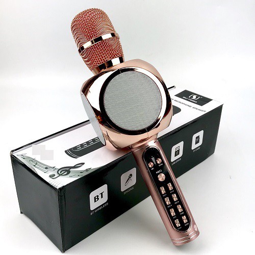Mic Bluetooth Hát Karaoke Gutek YS90 Đa Năng, Micro Bắt Giọng Tốt, Âm Bass Sống Động, Hàng Chính Hãng