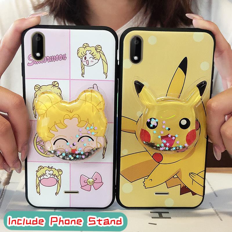 Back Cover Original Phone Case For Wiko Sunny 4 Plus For Girls TPU Dirt-resistant Cover Kickstand drift sand