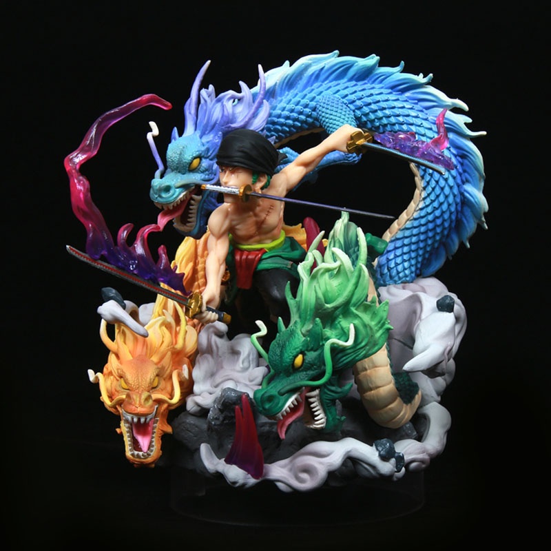 Mô hình One Piece Zoro Tam Long ver Q 18cm