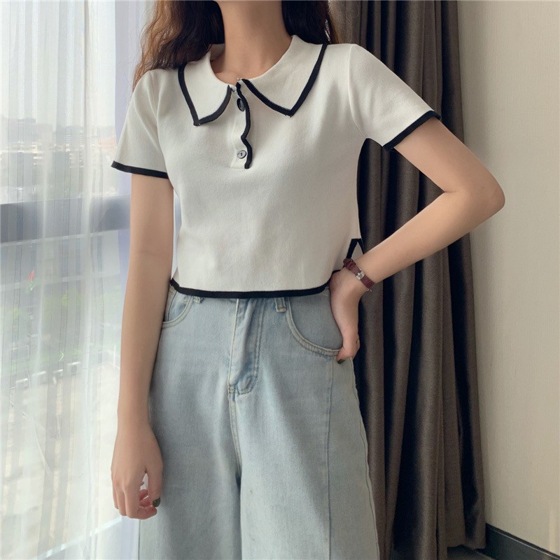 [SẴN Áo thun polo croptop Quảng Châu AMM0001 | BigBuy360 - bigbuy360.vn
