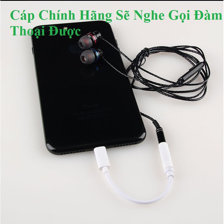 [ 𝗖𝗵𝗶́𝗻𝗵 𝗛𝗮̃𝗻𝗴 ] Dây chuyển đổi IPHONE đầu lightning Sang 3.5 mm