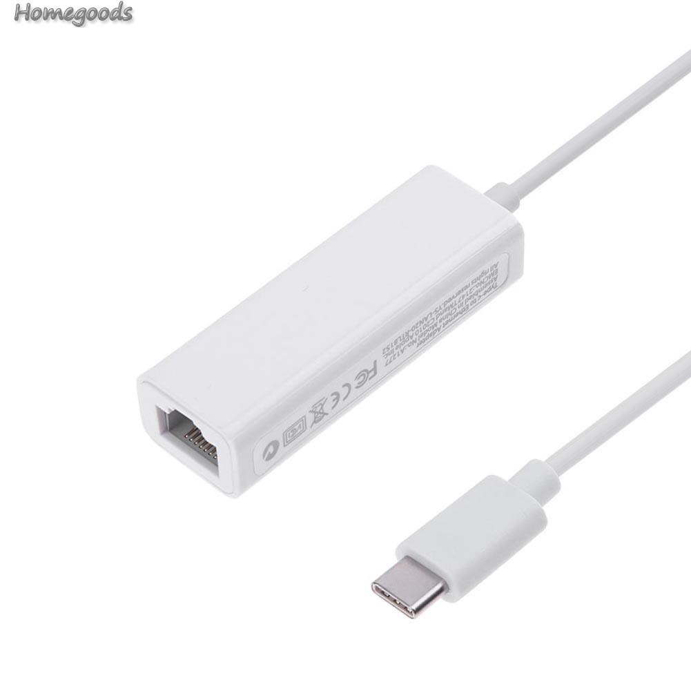 Cáp Chuyển Đổi 10gbps Type-C Usb3.1 Gigabit Ethernet Sang Rj45 Gigabit