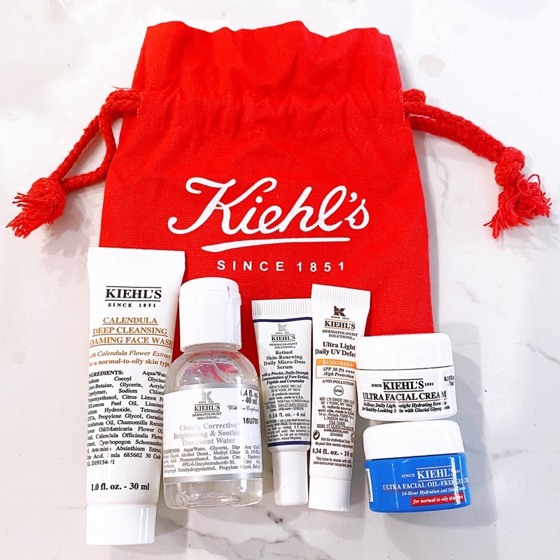 Set Dưỡng Da KIEHL'S 6 món Kèm túi