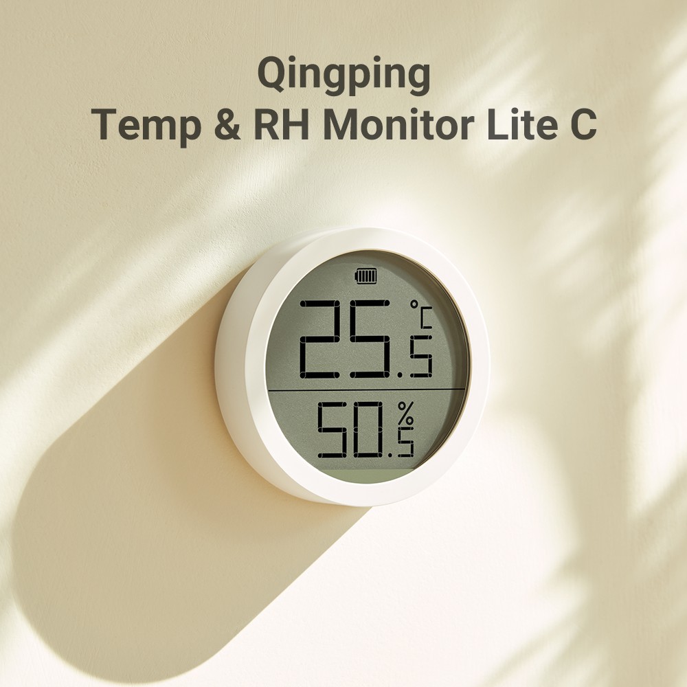 ∈Đồng hồ đo nhiệt độ và ẩm Xiaomi Cleargrass mặt hiển thị màn hình kỹ thuật số chất lượng cao
