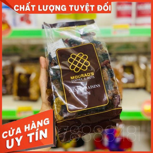 Nho Khô 3 Màu Mourad túi 500 gram – HƯƠNG VỊ ĐẬM ĐÀ, CHUẨN ÚC