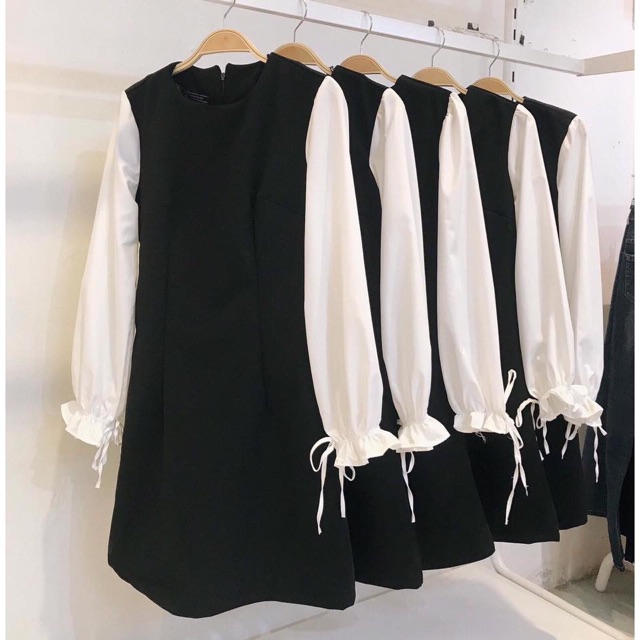 Đầm xuông tay nơ siêu hót | BigBuy360 - bigbuy360.vn