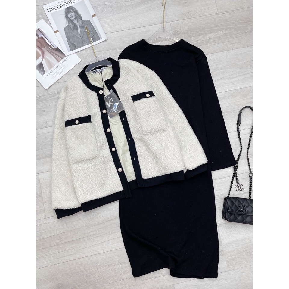 Set áo cadigan kèm váy suông | BigBuy360 - bigbuy360.vn