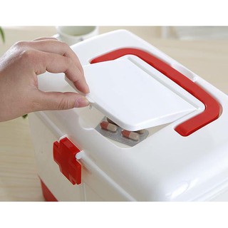 Hộp đựng thuốc y tế 3 tầng