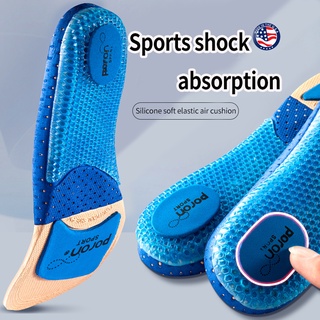 2 Đệm lót giày NAFOING bằng silicon mềm co giãn thoáng khí chống sốc hỗ trợ chỉnh hình vòm chân 