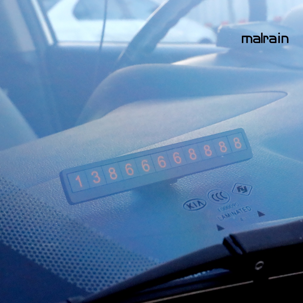 Bảng Ghi Số Điện Thoại Đỗ Xe Tạm Thời Có Nam Châm Màu Dạ Quang