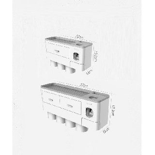 BỘ NHẢ KEM ĐÁNH RĂNG 4 CỐC NAM CHÂM MỚI