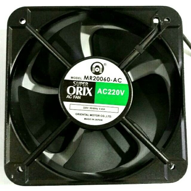 Quạt hút 220V SUPER ORIX 20x6x20 ( Đen )