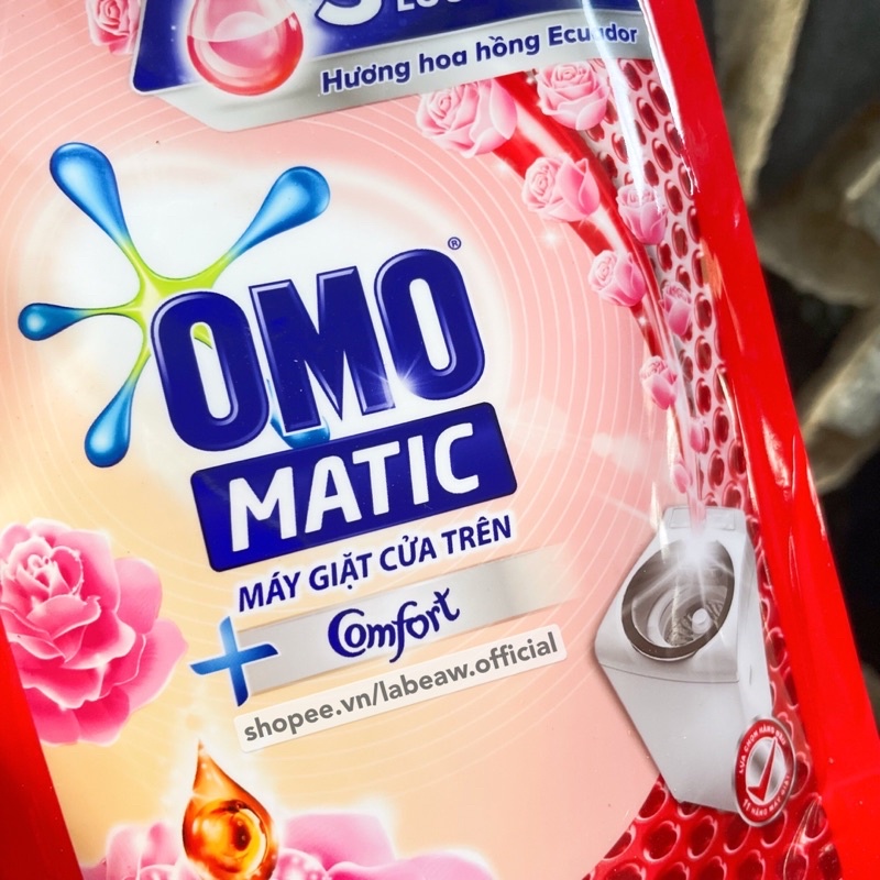 COMBO 2 Nước giặt OMO MATIC hương tinh dầu COMFORT dành cho máy giặt cửa trên 150G