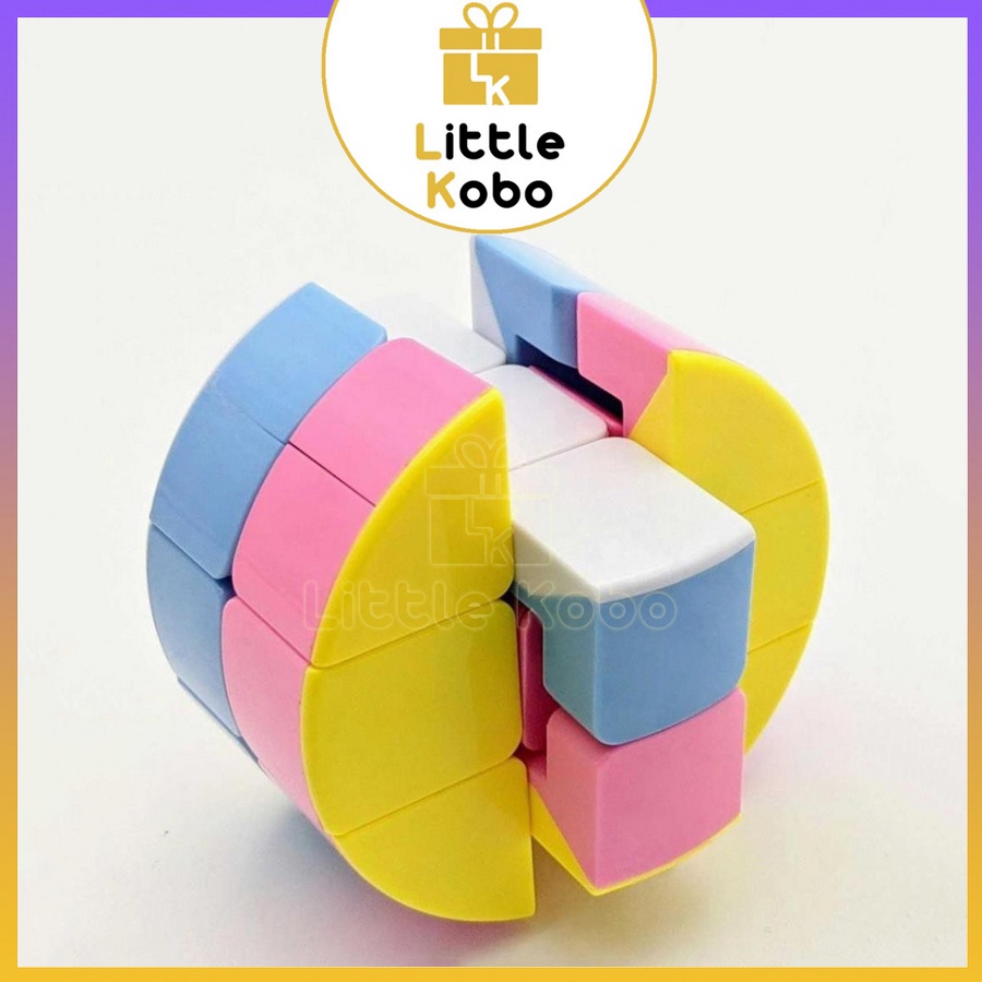 Rubik Biến Thể Cylinder Rubic Z-Cube Cloud 3-layer Cylinder Stickerless Đồ Chơi Thông Minh