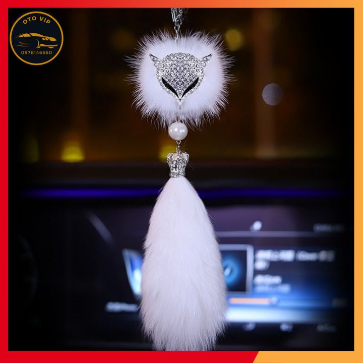 Khánh treo gương xe ô tô hồ ly dành cho cô gái nhẹ nhàng trang trí xế yêu