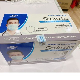 1 hộp 50 chiếc Khẩu trang y tế kháng khuẩn (4 lớp)