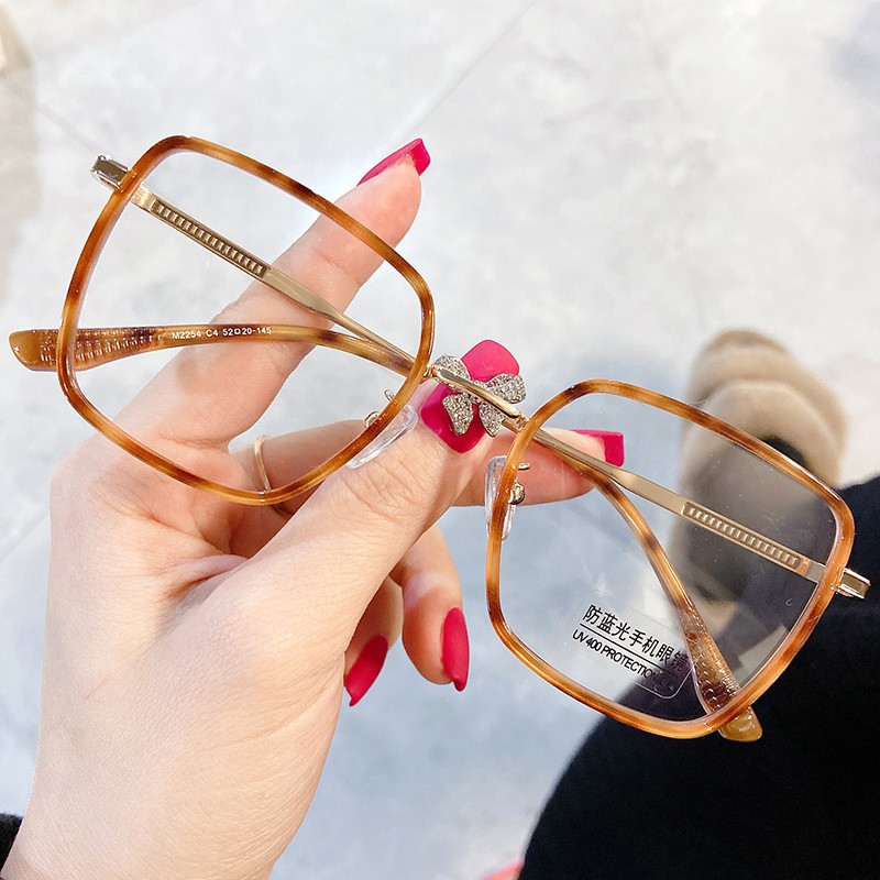 Mắt Kính Gọng Vuông Màu Xanh Dương Thời Trang Cho Nam Nữjz2254 | BigBuy360 - bigbuy360.vn