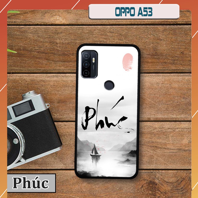 Ốp lưng  Oppo A53-in chữ thư pháp