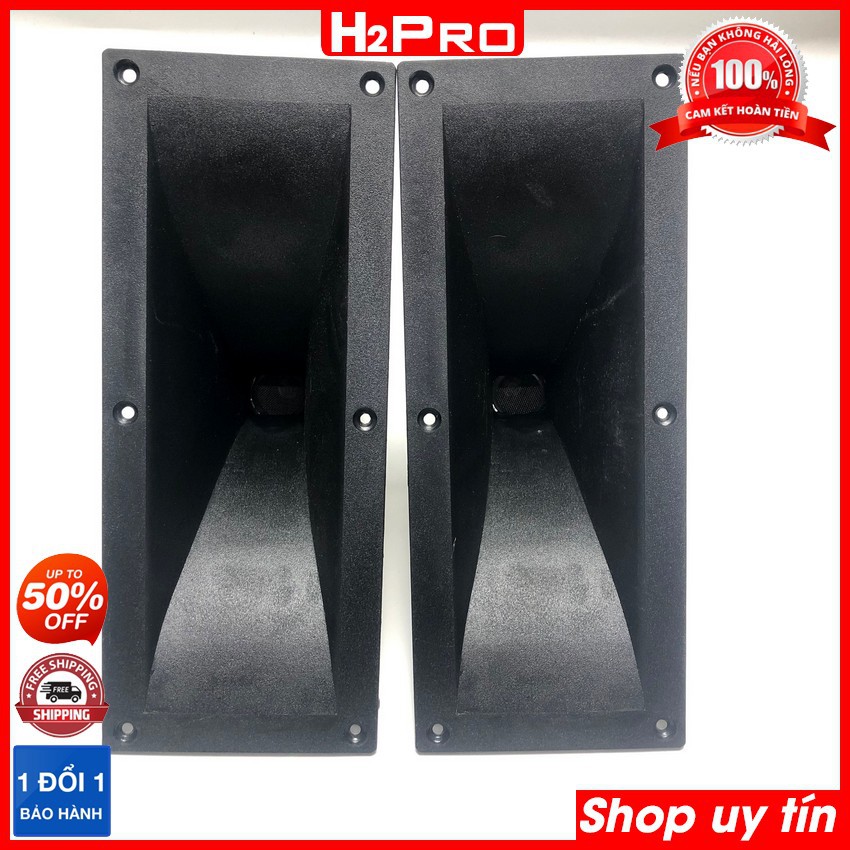 Đôi loa treble kèn TITAN H2Pro 150W-từ 85, phễu 11X28 (2 loa), loa treble titan cao cấp 8 ôm, Côn 27 mm ( tặng cặp tụ 3)