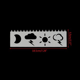Set 8 Khuôn Vẽ Hình Dễ Thương