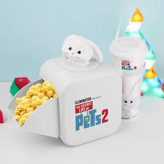 Combo hộp bắp và ly nước PETs2