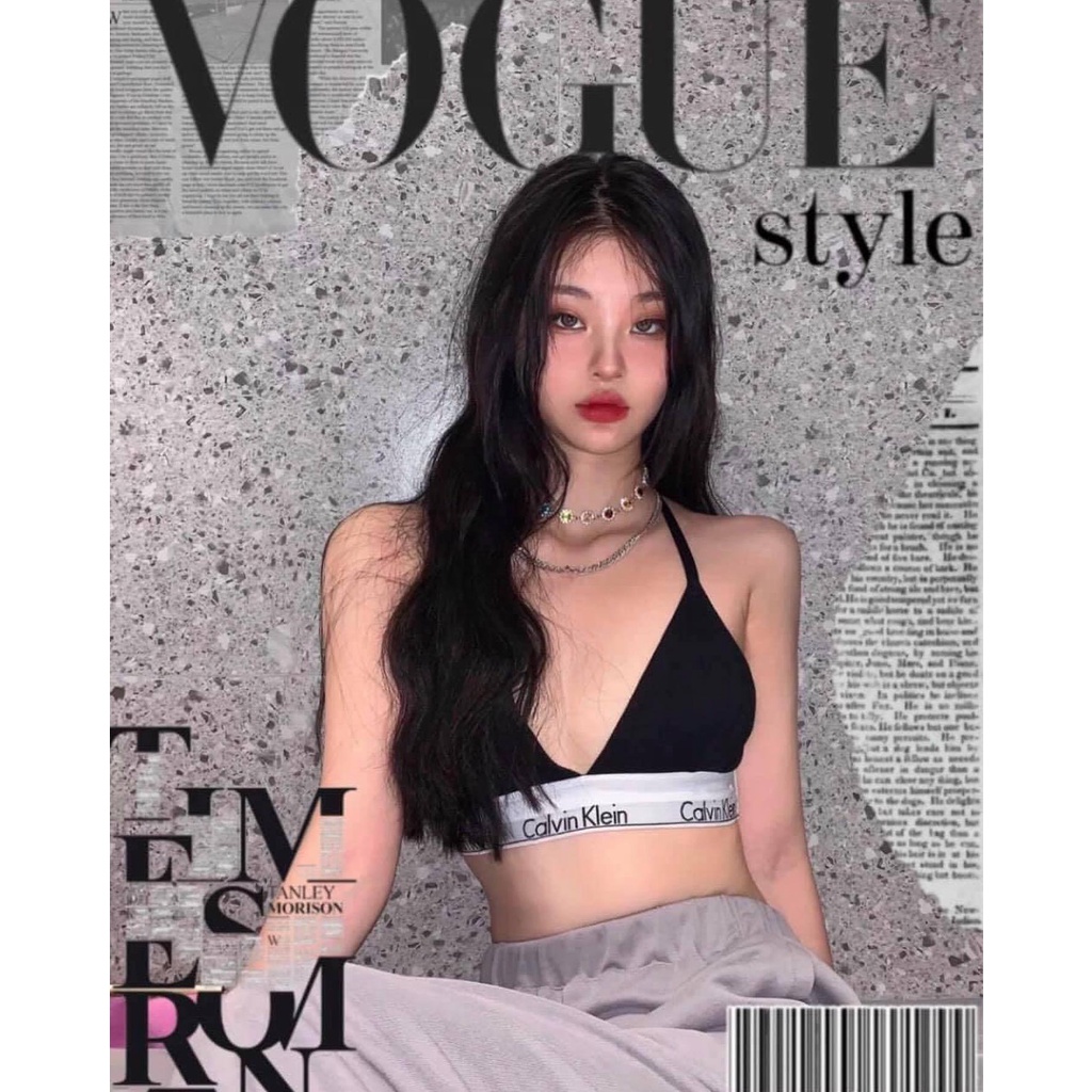 [LOẠI 1 CAO CẤP] Set bộ Calvin Klein cotton dây lưng chữ Y có khe nhét mút (kèm mút) - HÀNG CHUẨN CAO CẤP | BigBuy360 - bigbuy360.vn