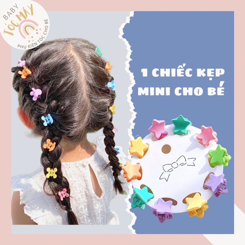 1 chiếc kẹp tóc mini nhiều màu ( giao màu ngẫu nhiên)