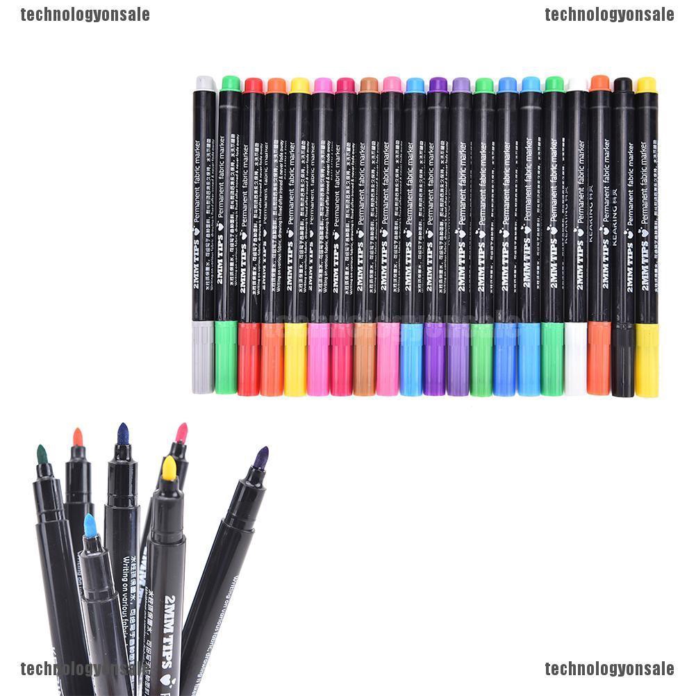 Bút Màu Vẽ Quần Áo Đa Năng Kèm 20 Màu Sắc