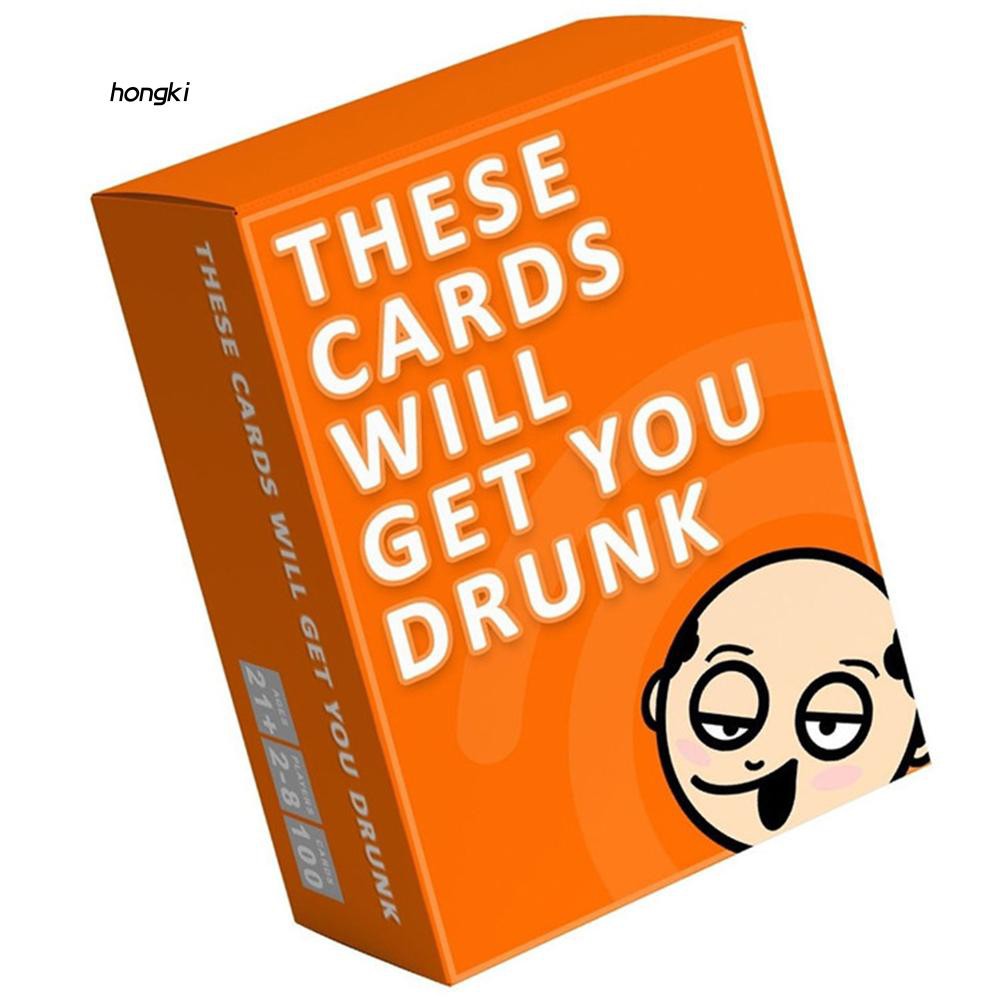 Bộ 100 lá bài chơi game Get You Drunk dùng trong các bữa tiệc của người lớn