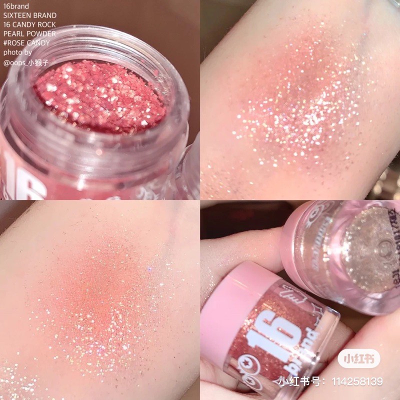 NHŨ MẮT KIM TUYẾN 16BRAND CANDY ROCK PEARL POWDER