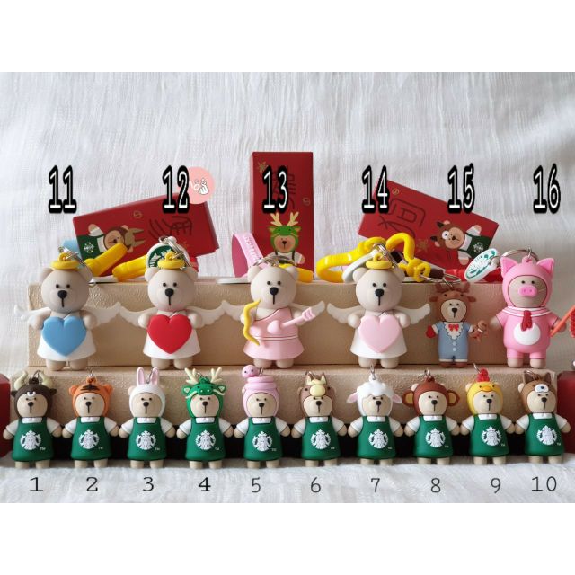 Sỉ Lẻ Móc Khóa Gấu Starbuck cao cấp kèm hộp