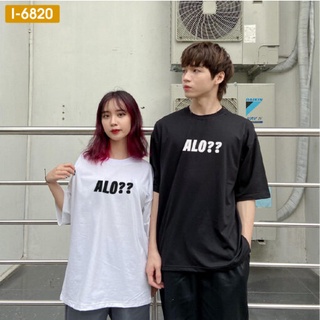 Áo thun đôi unisex in chữ alo – i6820