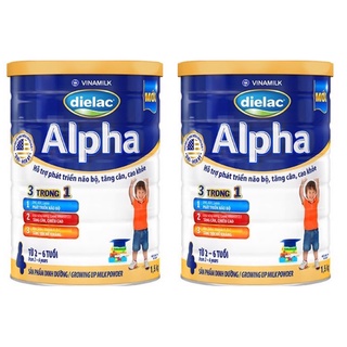 Combo 2 lon sữa bột dielac alpha 4 hsd 12-2025