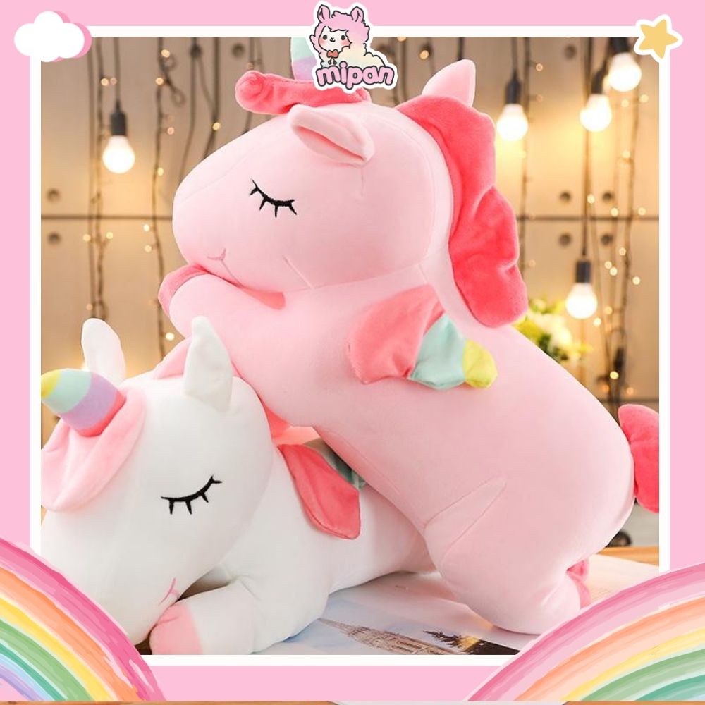 Gấu bông unicorn/ ngựa pony kỳ lân bông cao cấp - Mipan