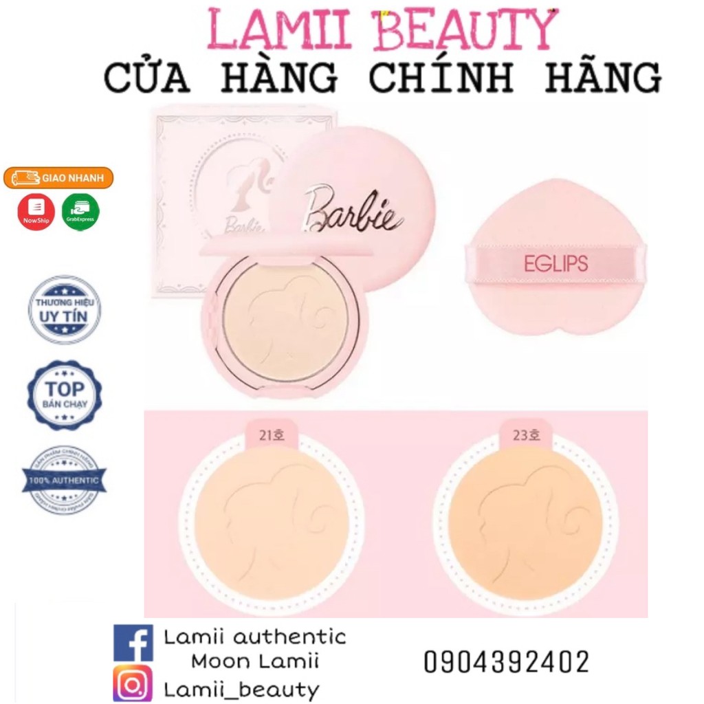 PHẤN NÉN EGLIPS BLUR POWDER PACT LIMITED EDITION BẢN MỚI 2020 BARBIE