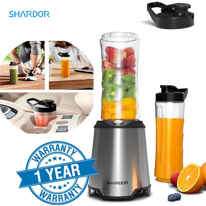 Máy Xay Sinh Tố 2 Ly Shardor PB615B - Dung tích: 600 ml - Công suất: 300W