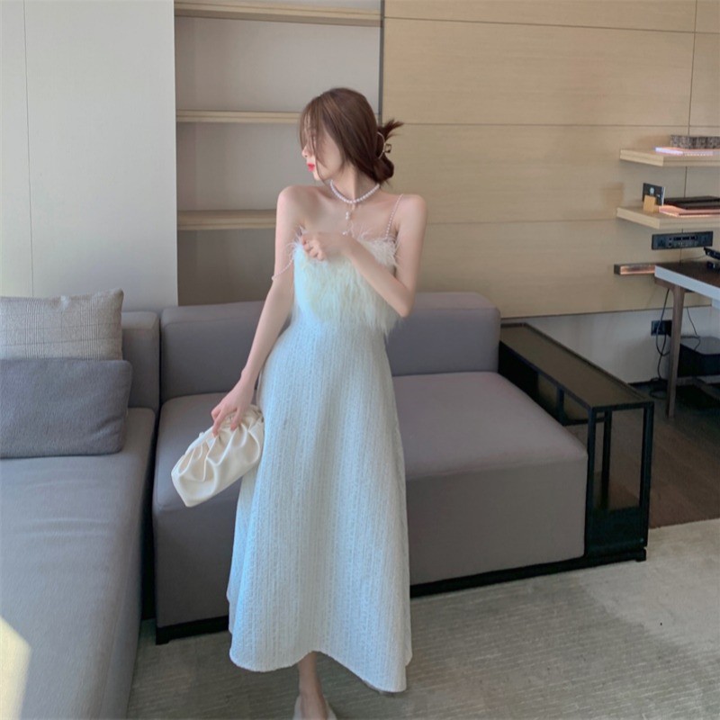 [Mã FAGREEN1505 giảm tới 30K đơn 99K] Váy trắng hai dây thiết kế cao cấp Momisa chất đẹp đủ size | BigBuy360 - bigbuy360.vn
