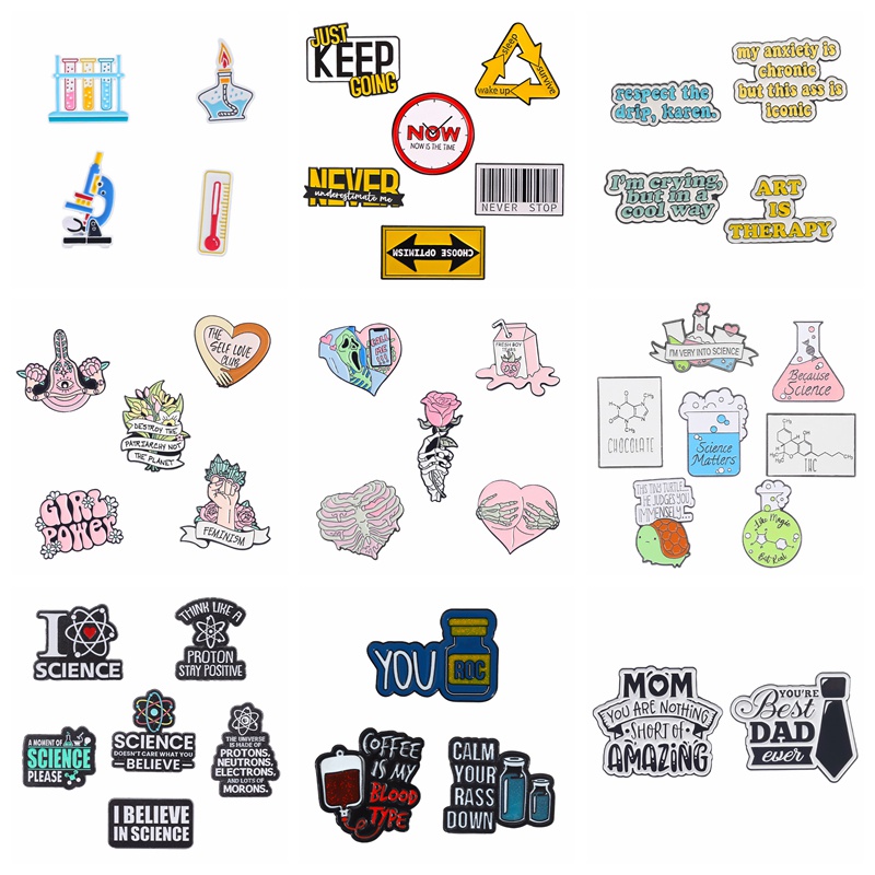 Set 5~7 Ghim Cài Áo Hình Dáng Dễ Thương