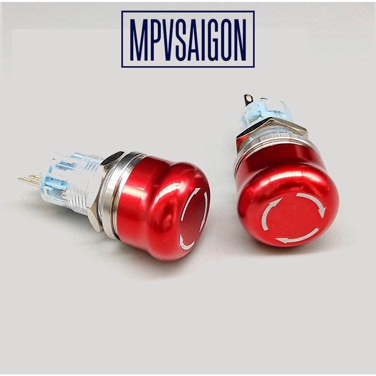 Công tắc 22mm EMO nút nhấn dừng khẩn cấp máy móc thiết bị
