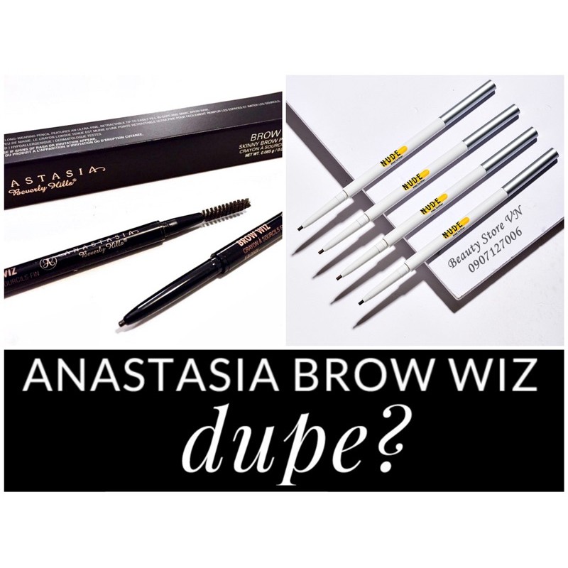 [FREESHIP] Chì Kẻ Mày Phẩy Sợi Dupe ABH Brow Wiz Siêu Mảnh 1.5mm [Tặng 1 Lõi]