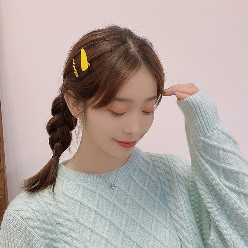 Set 4 kẹp tóc màu sắc dễ thương đáng yêu xinh xắn cao cấp cho bé