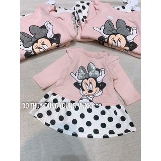 Váy nỉ mickey bé gái